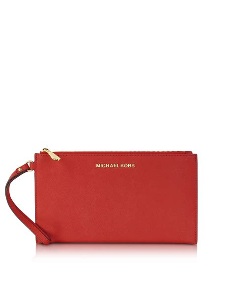 michael kors clutch bag red|More.